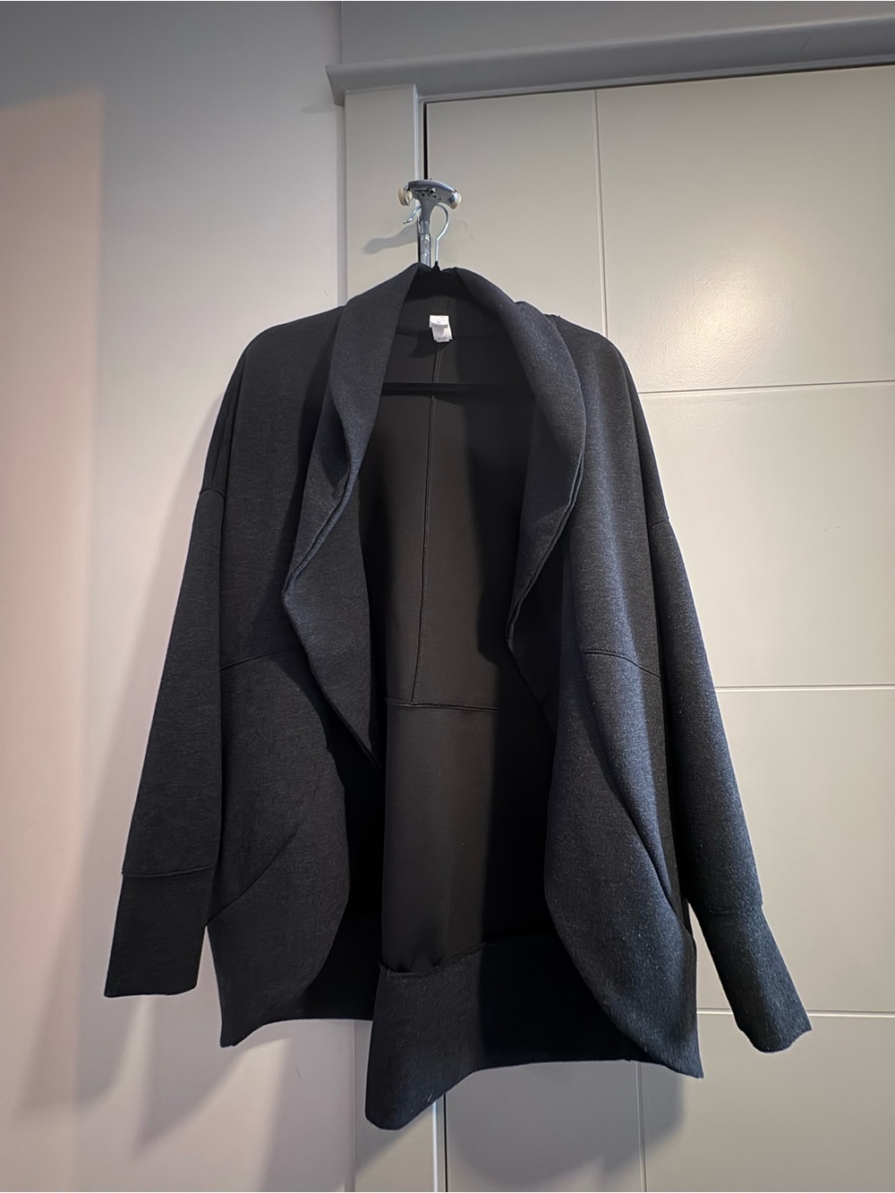 Yogalicious Black Open-Front Draped Blazer